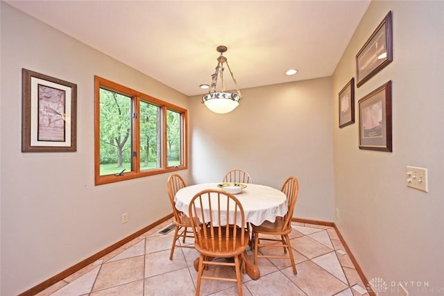 1241 Wind Field Ct, Washington Twp, OH 45458 - dining space featuring light tile patterned flooring and recessed lighting