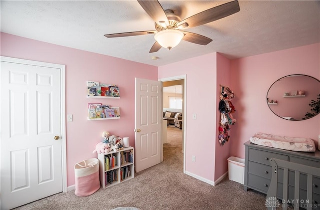 21 Meadowcrest Dr, Franklin, OH 45005 - bedroom with carpet flooring and ceiling fan
