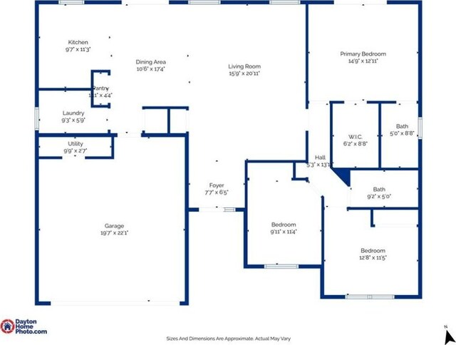 1360 Adamsmoor Dr, Waynesville, OH 45068 - view of property floor plan