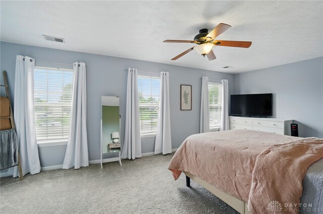 1510 Ash Ridge Ct, Vandalia, OH 45377 - bedroom with light colored carpet and a ceiling fan