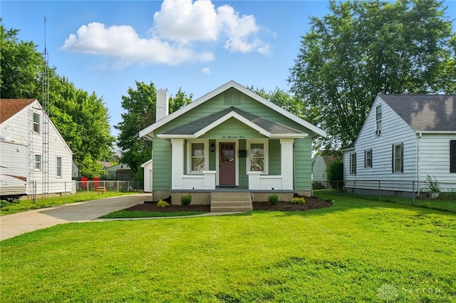2003 Lowell St, Middletown, OH 45042 - view of front of property featuring a chimney and a porch