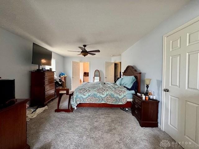 6460 Woodcreek Dr, Middletown, OH 45042 - bedroom with carpet and ceiling fan
