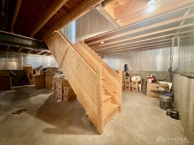 6460 Woodcreek Dr, Middletown, OH 45042 - view of unfinished basement
