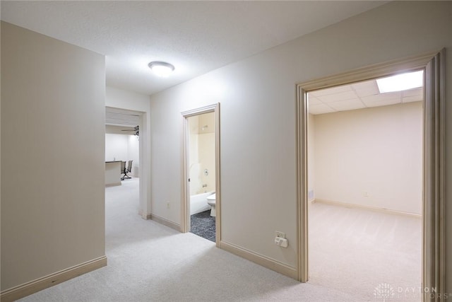 337 Yorkshire Ln, Beavercreek Twp, OH 45385 - hallway featuring carpet flooring and baseboards