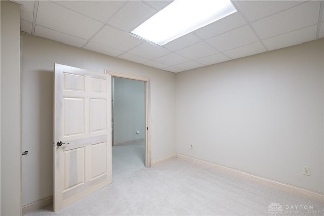 337 Yorkshire Ln, Beavercreek Twp, OH 45385 - spare room featuring a paneled ceiling and light carpet
