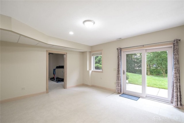 337 Yorkshire Ln, Beavercreek Twp, OH 45385 - unfurnished room with carpet flooring and recessed lighting