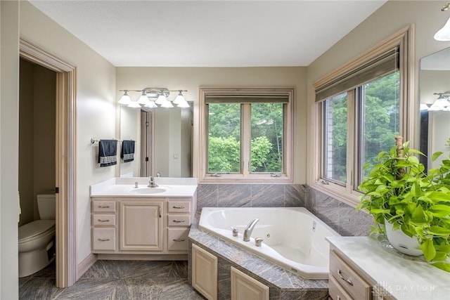337 Yorkshire Ln, Beavercreek Twp, OH 45385 - full bath with vanity and a jetted tub