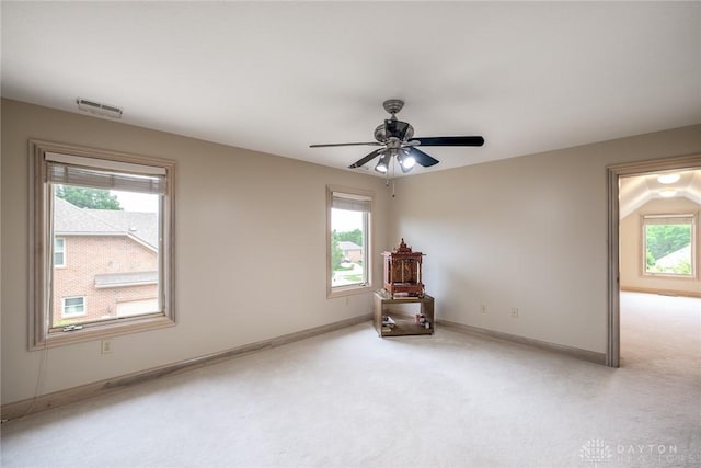 337 Yorkshire Ln, Beavercreek Twp, OH 45385 - unfurnished room featuring light colored carpet and ceiling fan