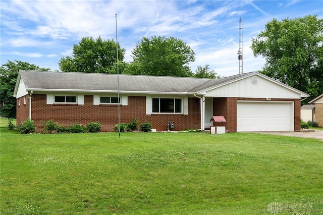 8866 Meadowlark Dr, Franklin, OH 45005 - single story home with an attached garage, brick siding, and a front yard