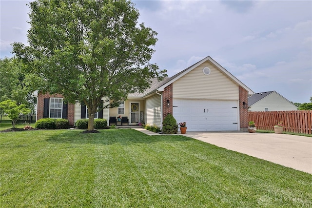 11 Green Meadow Ct, Franklin, OH 45005 - view of front of home featuring a garage, driveway, and brick siding