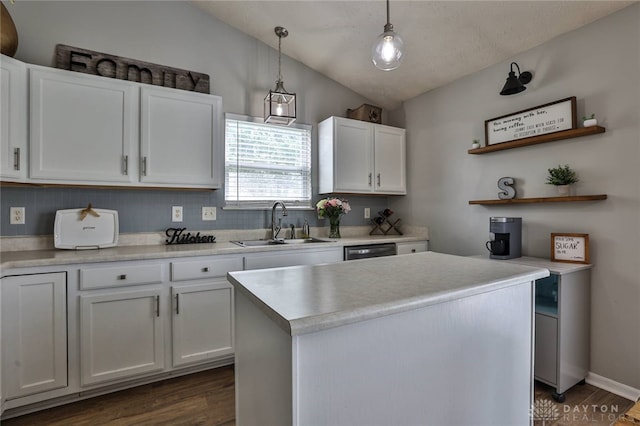 11 Green Meadow Ct, Franklin, OH 45005 - kitchen featuring dark wood-style flooring, white cabinets, and light countertops