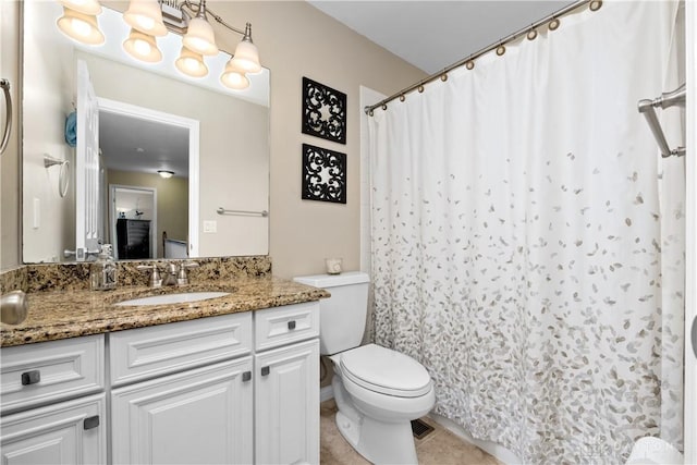 1027 W Bridlepath Ln, Miami Twp, OH 45140 - full bath with vanity, tile patterned floors, and a shower with curtain