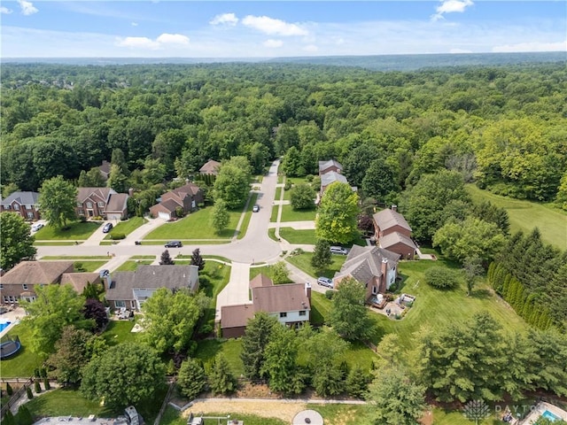 1027 W Bridlepath Ln, Miami Twp, OH 45140 - aerial view of property's location with a heavily wooded area and nearby suburban area