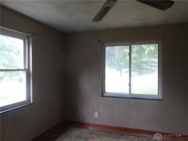 9705 E Haskett Ln, Bethel Twp, OH 45424 - spare room featuring baseboards