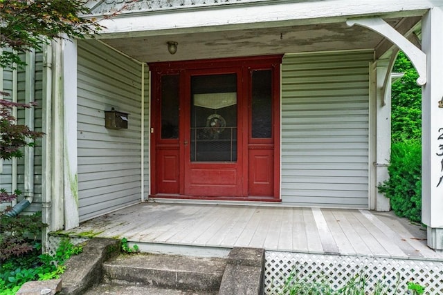 2311 S Dixie Dr, Kettering, OH 45409 - doorway to property featuring covered porch