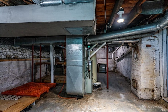 2311 S Dixie Dr, Kettering, OH 45409 - unfinished basement featuring heating unit
