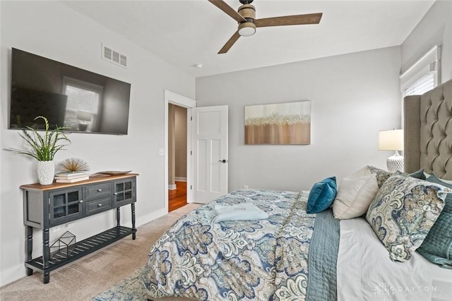 79 White Beech Ct, Springboro, OH 45066 - carpeted bedroom featuring ceiling fan
