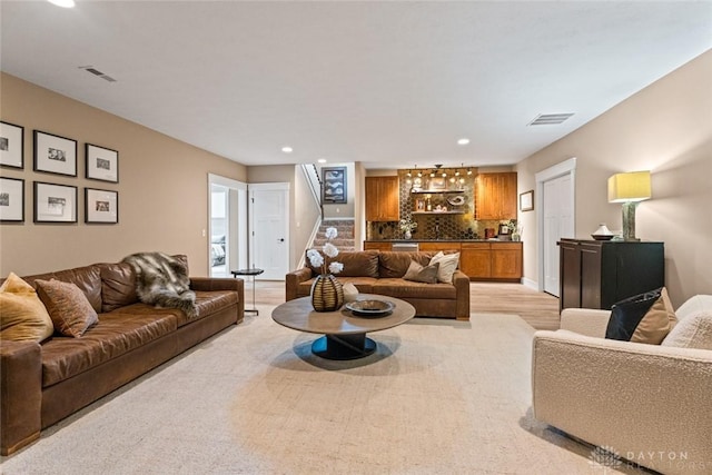 79 White Beech Ct, Springboro, OH 45066 - living room featuring recessed lighting and bar