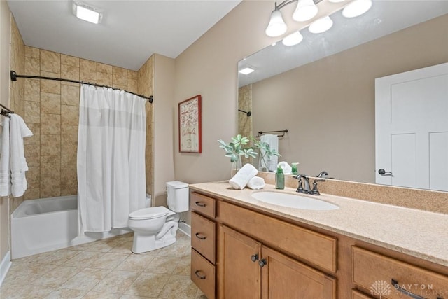 79 White Beech Ct, Springboro, OH 45066 - bathroom with vanity, shower / bathtub combination with curtain, and tile patterned floors