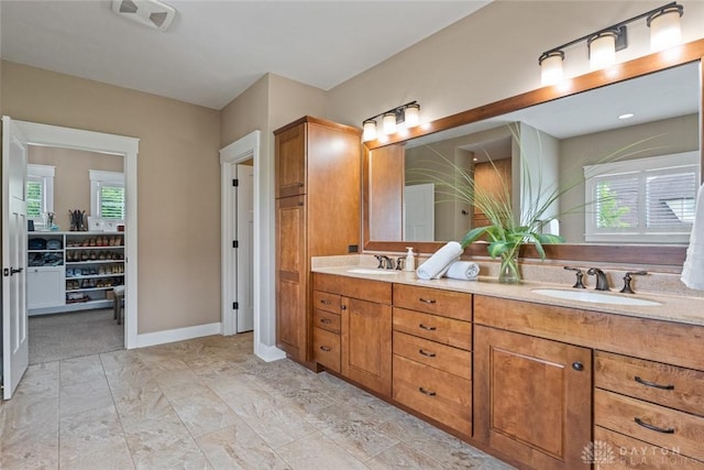 79 White Beech Ct, Springboro, OH 45066 - bathroom with double vanity and plenty of natural light