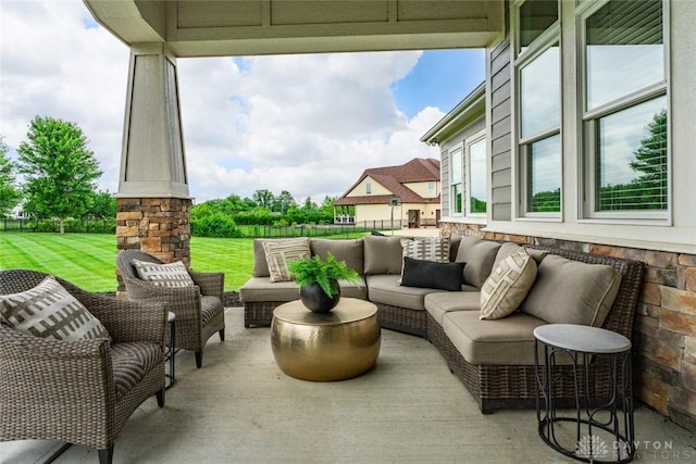 79 White Beech Ct, Springboro, OH 45066 - view of patio / terrace with an outdoor living space