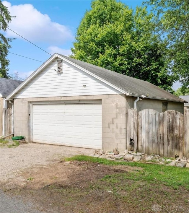 313 N High St, Wilmington, OH 45177 - view of garage