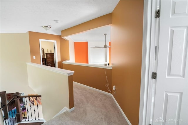 12052 Doe Run Ct, Springfield Twp, OH 45240 - corridor featuring an upstairs landing and carpet floors