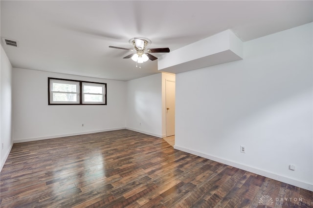 113 Marrett Farm Rd, Englewood, OH 45322 - spare room featuring a ceiling fan and wood finished floors