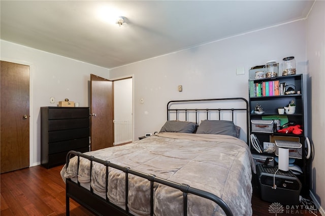 4675 Dearth Rd, Franklin Twp, OH 45005 - bedroom with dark wood finished floors and baseboards