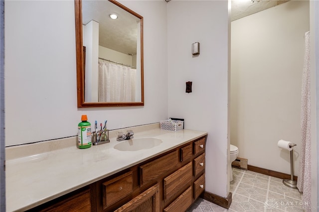 4675 Dearth Rd, Franklin Twp, OH 45005 - bathroom with vanity, tile patterned floors, and recessed lighting