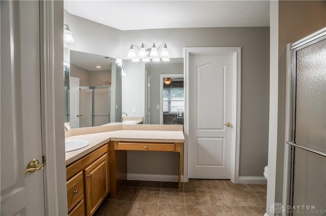 797 Waldsmith Way, Vandalia, OH 45377 - bathroom with vanity and a stall shower