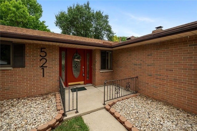 521 Park Ridge Dr, Centerville, OH 45459 - doorway to property featuring brick siding
