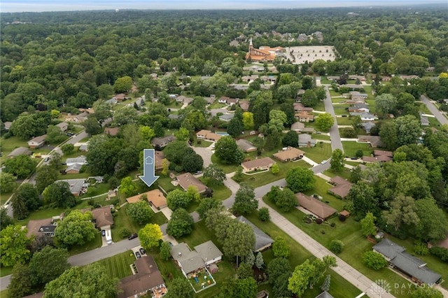 521 Park Ridge Dr, Centerville, OH 45459 - aerial view of residential area with a forest