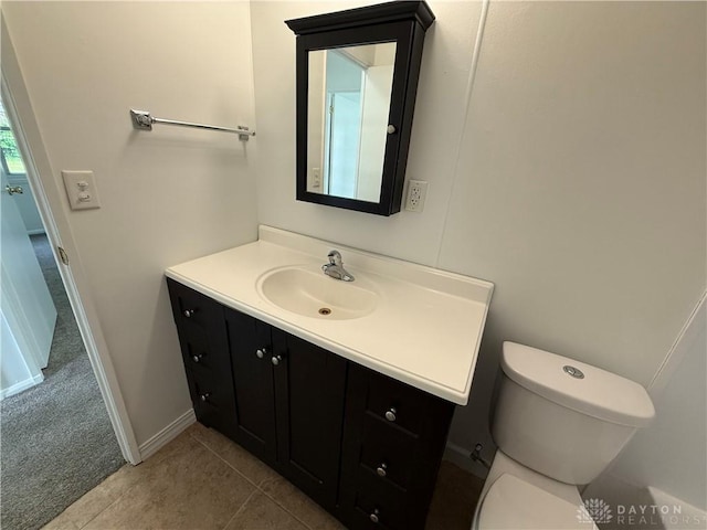 874 Bristol Dr, Vandalia, OH 45377 - half bathroom featuring vanity and tile patterned floors