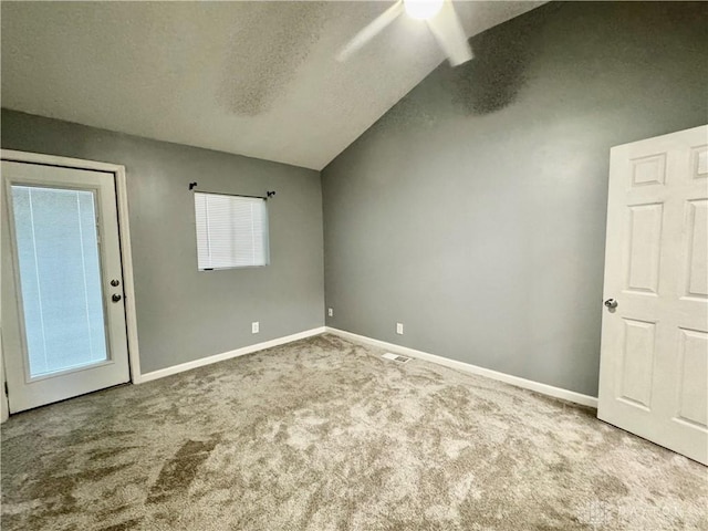 3626 Merwin 10 Mile Rd, Oh, OH 45245 - spare room featuring ceiling fan, carpet flooring, and vaulted ceiling