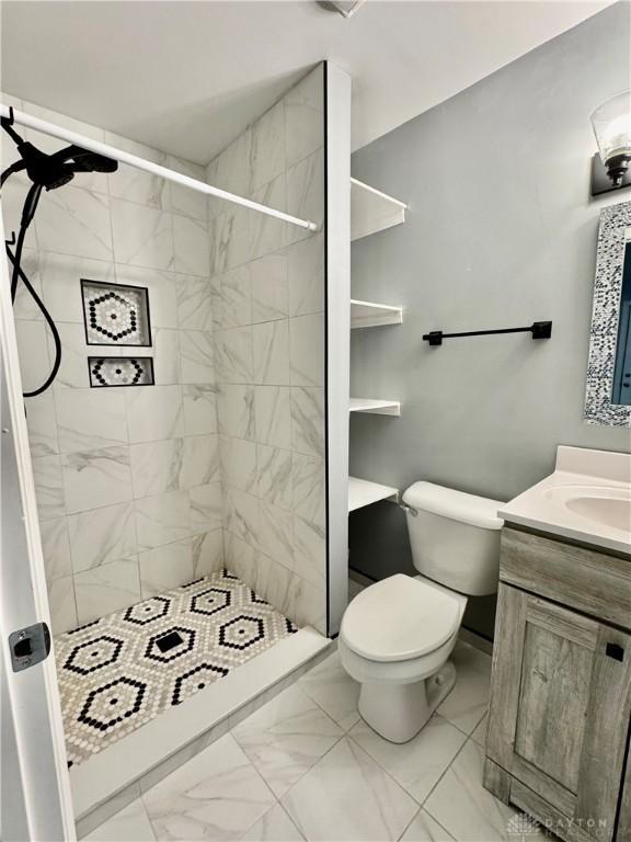 3626 Merwin 10 Mile Rd, Oh, OH 45245 - full bath with marble look tiles, vanity, and a stall shower