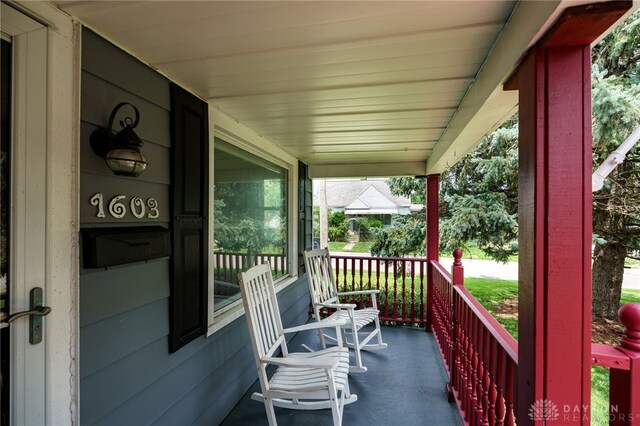 1603 Rosemont Blvd, Dayton, OH 45410 - view of covered porch
