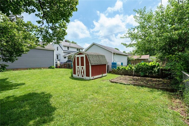 1603 Rosemont Blvd, Dayton, OH 45410 - fenced backyard featuring a storage shed and a vegetable garden
