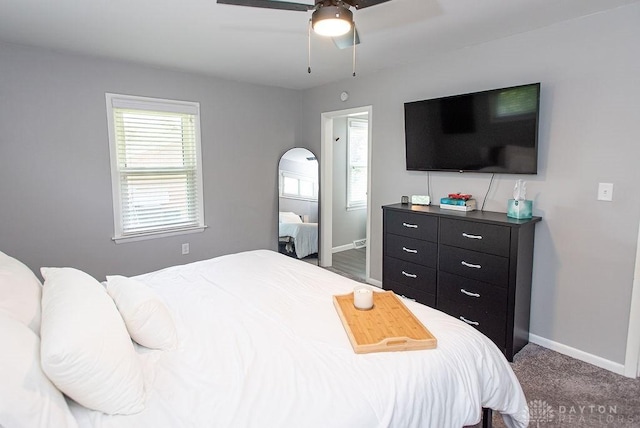 881 Garver Rd, Monroe, OH 45044 - bedroom featuring baseboards and ceiling fan