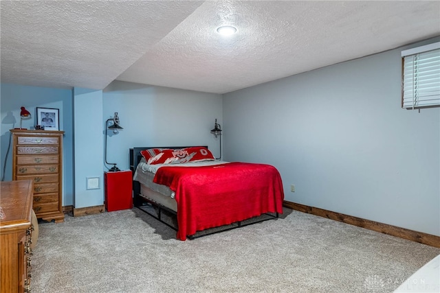195 Sycamore Creek Dr, Springboro, OH 45066 - carpeted bedroom with baseboards and a textured ceiling