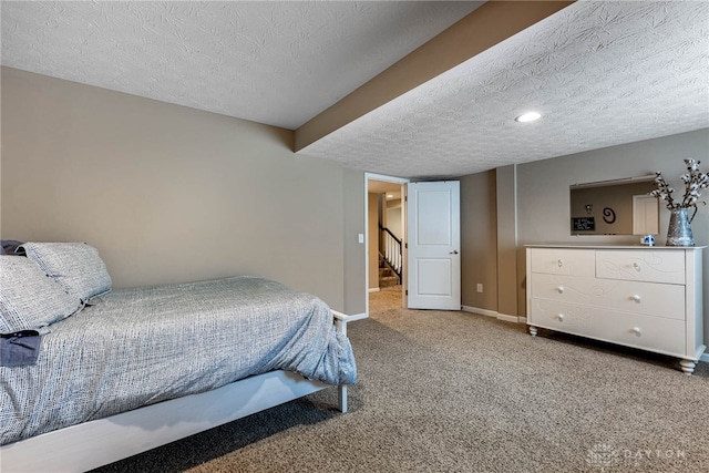 8695 Dijon Ct, Washington Twp, OH 45458 - carpeted bedroom with a textured ceiling