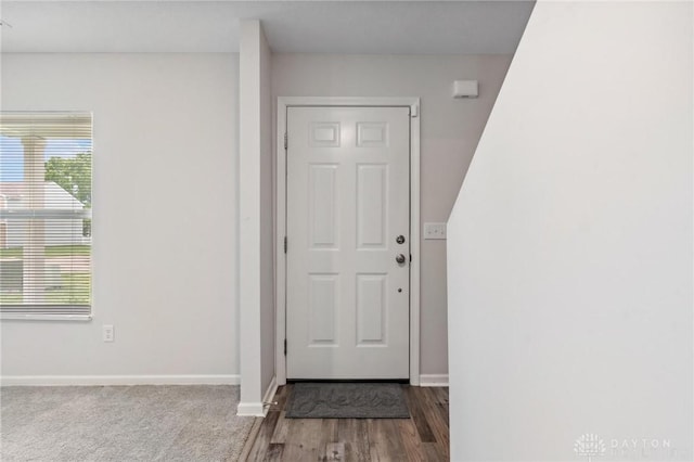 805 Marshall Dr, Xenia, OH 45385 - foyer with plenty of natural light and wood finished floors