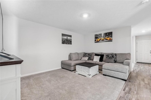 805 Marshall Dr, Xenia, OH 45385 - living room featuring baseboards and recessed lighting