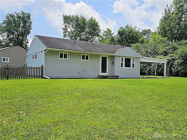 2224 Vale Dr, Kettering, OH 45420 - back of property with a carport