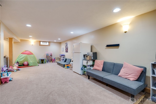 4930 Wildoak Ct, Dayton, OH 45424 - game room featuring carpet flooring and recessed lighting