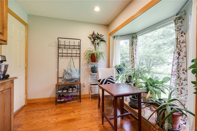 4930 Wildoak Ct, Dayton, OH 45424 - office area with light wood-type flooring and recessed lighting