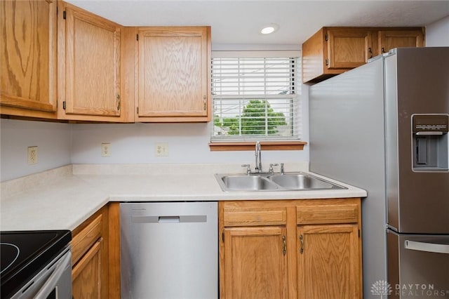995 Wren Ct, Monroe, OH 45050 - kitchen featuring appliances with stainless steel finishes and light countertops