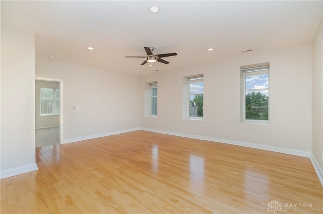 964 Auburnview Dr Unit 3E, Cincinnati, OH 45206 - empty room with healthy amount of natural light, recessed lighting, light wood finished floors, and a ceiling fan