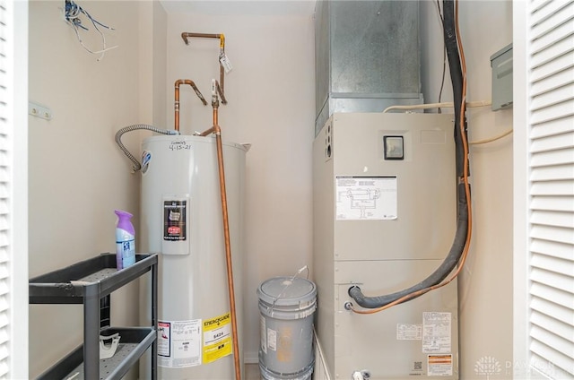 964 Auburnview Dr Unit 3E, Cincinnati, OH 45206 - utility room featuring electric water heater and heating unit