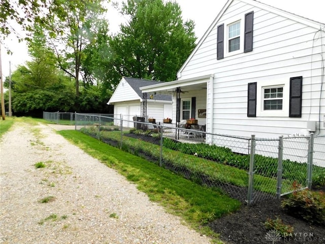 316 Center St, Lebanon, OH 45036 - view of front of home with gravel driveway
